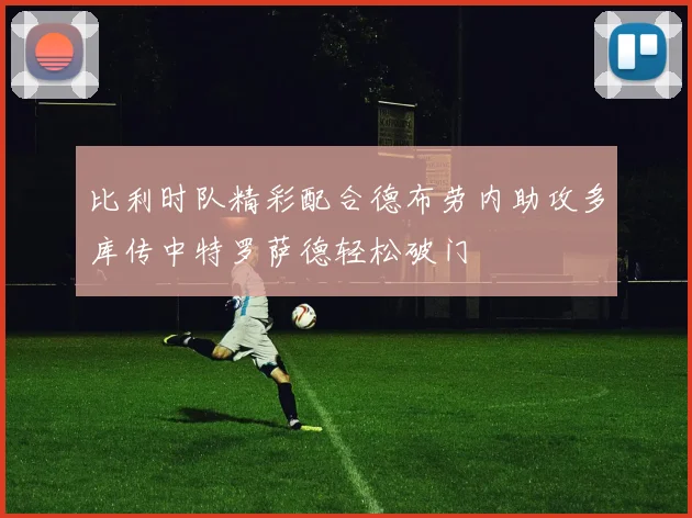 比利时队精彩配合德布劳内助攻多库传中特罗萨德轻松破门